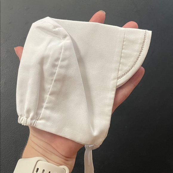 White Baby Romper with Red Candy Cane Embroidery - Picture 8 of 9